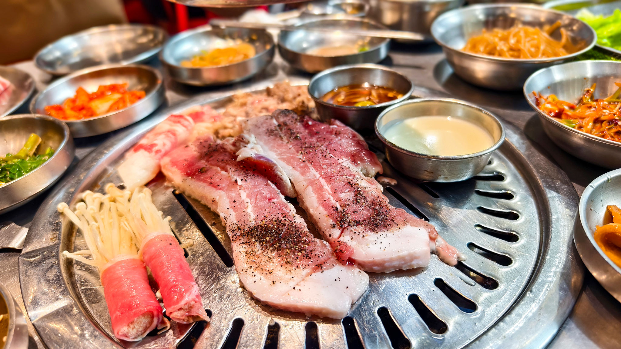 mushrooms korean bbq