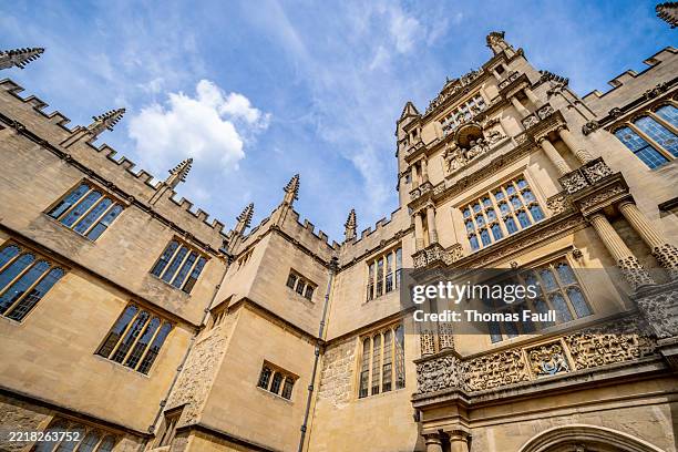 bodleian old library in oxford - oxford england stock pictures, royalty-free photos & images