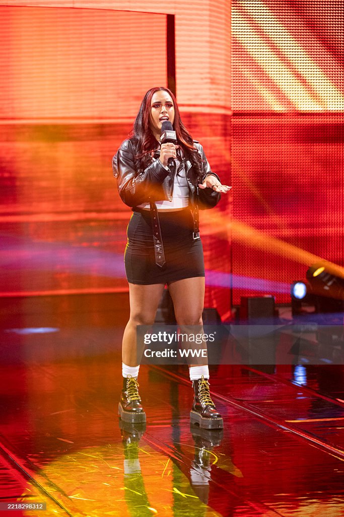 Aba Raine Ava Raine enters the arena during NXT at the WWE Performance Center ...