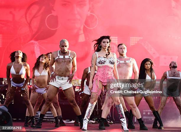 Rebecca Black performs at OUTLOUD Music Festival at 2025 WeHo Pride on June 01, 2025 in West Hollywood, California.
