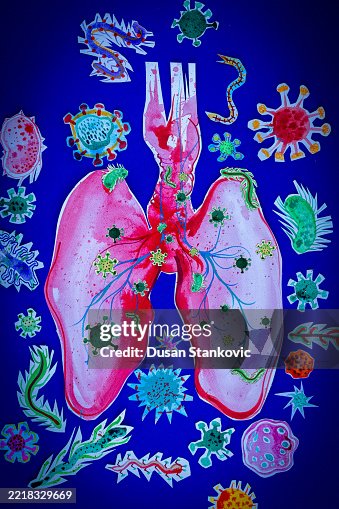 Microbe-Infested Lungs: Abstract Art Microbe-Infested Lungs: Abstract Art