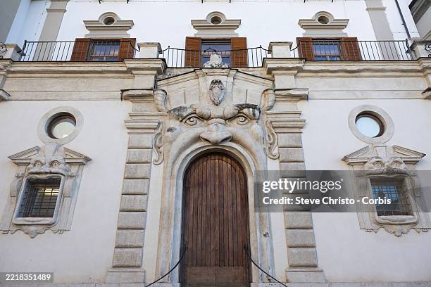 Palazzetto Zuccari, also known as Casa dei Mostri The Baroque Palace was built in 1592 in Rome, on September 10 in Rome, Italy.