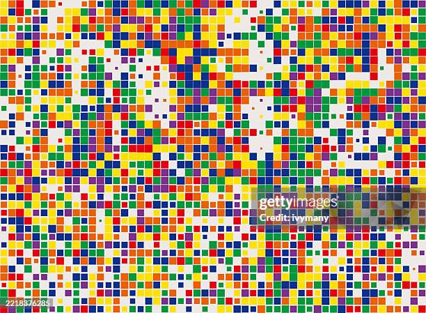 Abstract Mosaic Gradient Check Background High-Res Vector Graphic ...