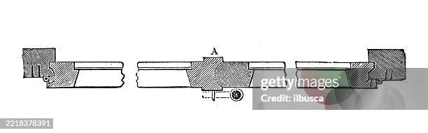theory of architecture: carpentry, joinery, sash frames - sash stock illustrations