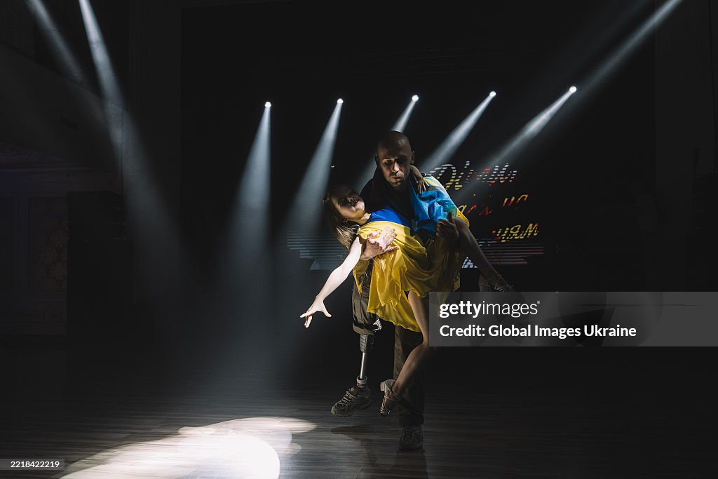 Ukrainian Army Amputee Veterans Of Russo-Ukrainian War Participate In Charity Ball In Kyiv