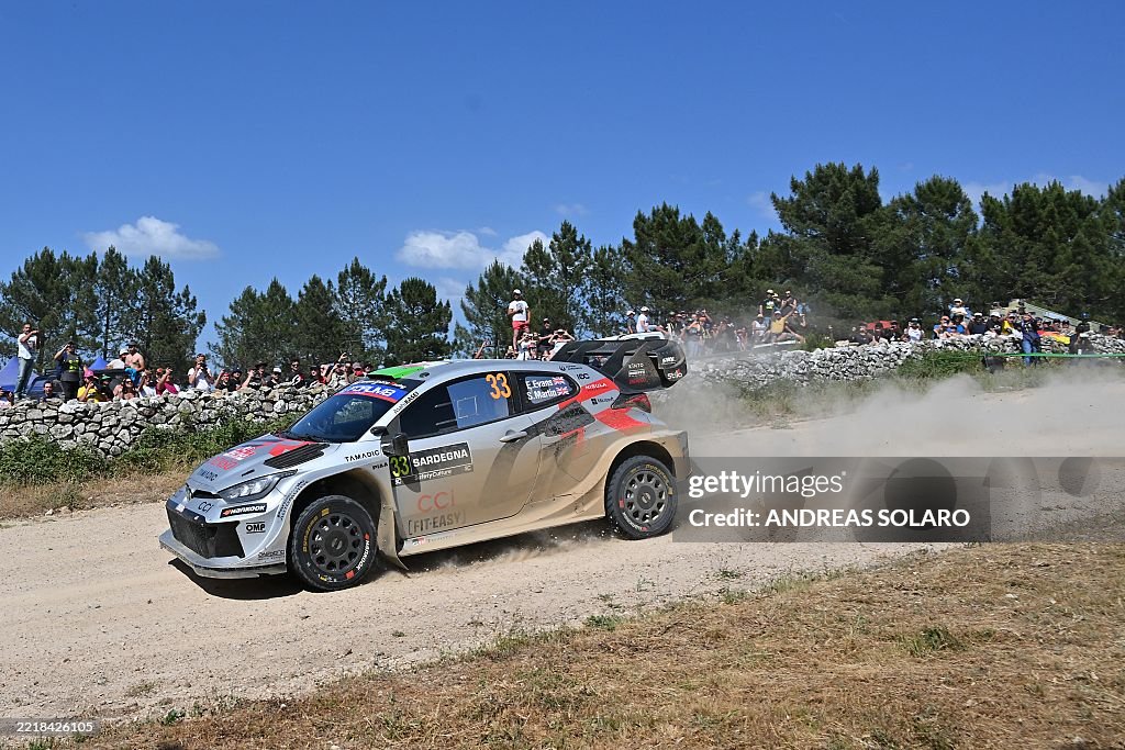 Gr Rally Driver British driver Elfyn Evans steers his Toyota GR Yaris Rally 1... News ...