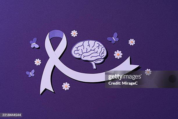 Brain Print Ribbon 89 Alzheimer Ribbons Stock Photos, High-Res Pictures, and Images ...