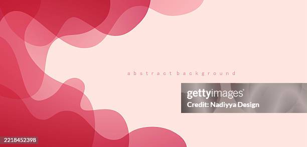 abstract pink gradient wave design in liquid form. trendy wave design. abstract modern design for website, cover, brochure, flyer, presentation, banner etc. vector illustration - dark studio background stock illustrations