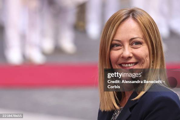 Italy's Prime Minister Giorgia Meloni Meets French President Emmanuel Macron Italy's Prime Minister Giorgia Meloni Meets French President Emmanuel Macron