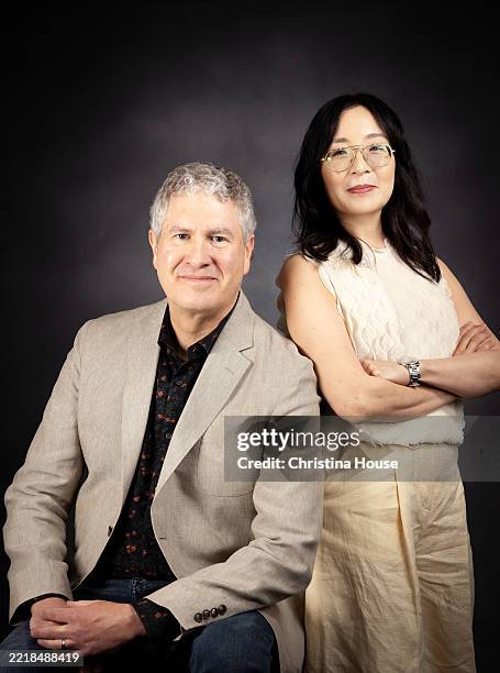 Producers Eric Tuchman and Yahlin Chang are photographed for Los Angeles Times on March 27, 2025 West Hollywood, California. PUBLISHED IMAGE. CREDIT...