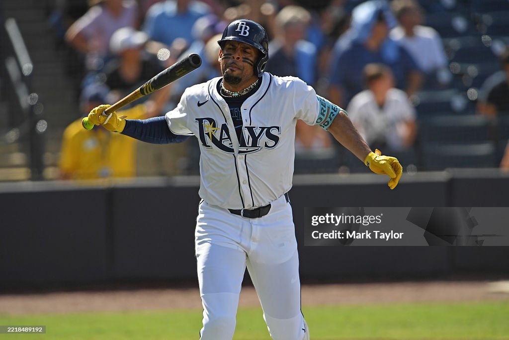 Miami Rays Christopher Morel of the Tampa Bay Rays hits a second inning... News ...