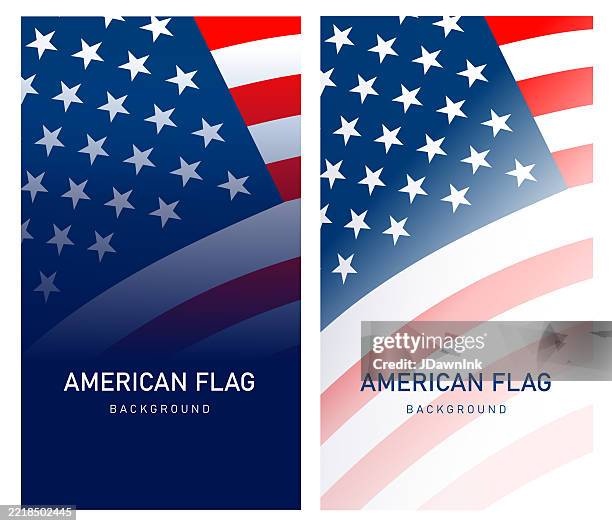 set of patriotic american flag web banner template design background with placement text - trade show background stock illustrations
