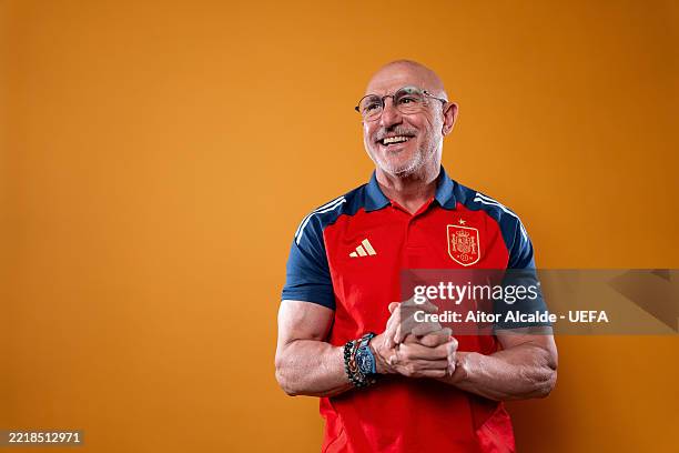 Luis de la Fuente, head coach of Spain, poses for a portrait ahead of the UEFA Nations League 2025 Finals on June 03, 2025 in Madrid, Spain.