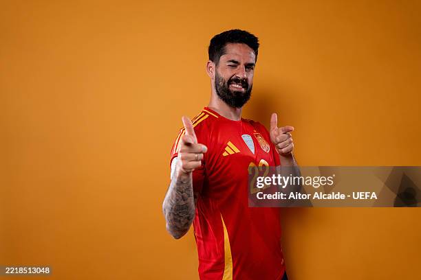 Isco of Spain poses for a portrait ahead of the UEFA Nations League 2025 Finals on June 03, 2025 in Madrid, Spain.