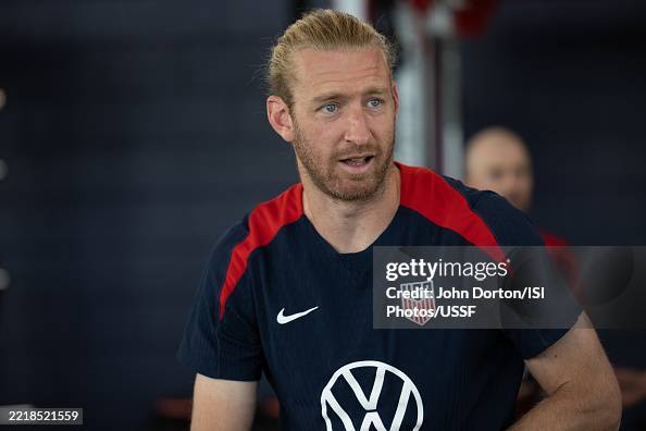 Tim Reim Tim Ream of the United States looks on during USMNT Training at... News ...