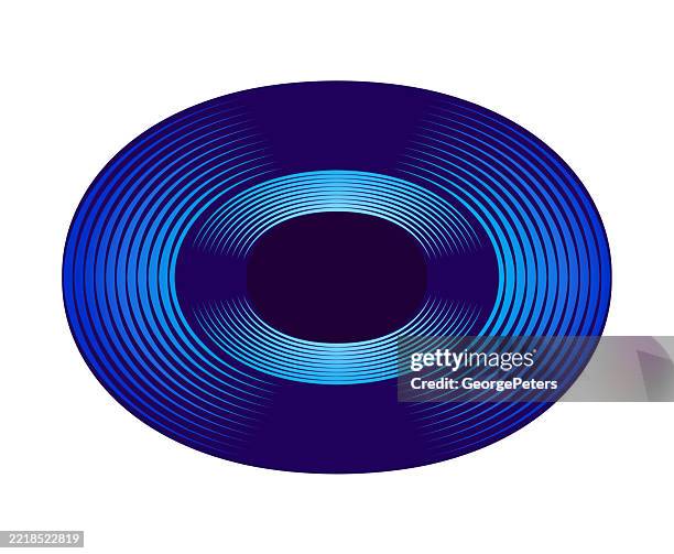 oval shape with concentric stripes - facial recognition technology graphics stock illustrations