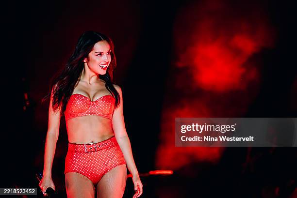 Olivia Rodrigo at the 2025 Governors Ball Music Festival held at Flushing Meadows Corona Park on June 07, 2025 in New York, New York.