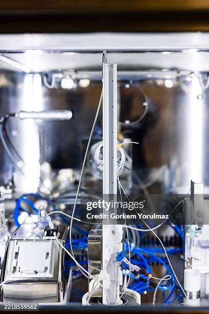 robotic vision sensor camera system in intellegence mobile phone producing - automatic process stock pictures, royalty-free photos & images