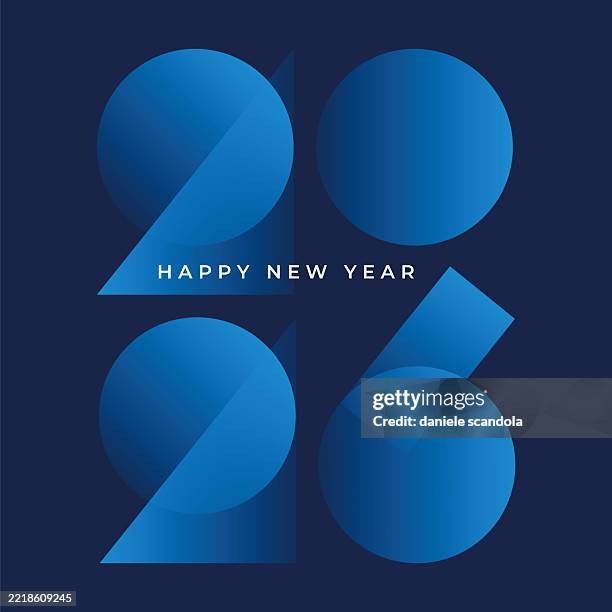 bildbanksillustrationer, clip art samt tecknat material och ikoner med happy new year 2026 gradient background for your christmas. - nyårsafton