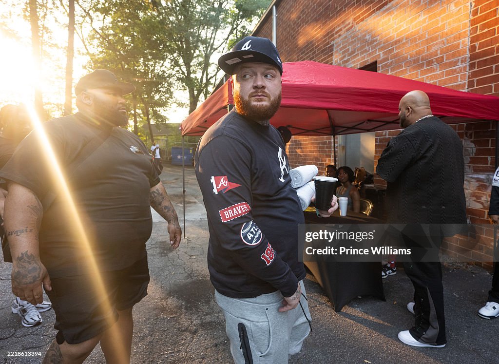 Kushington Rapper Rapper Belly Gang Kushington attends Ferrari Simmons & Belly Gang ...