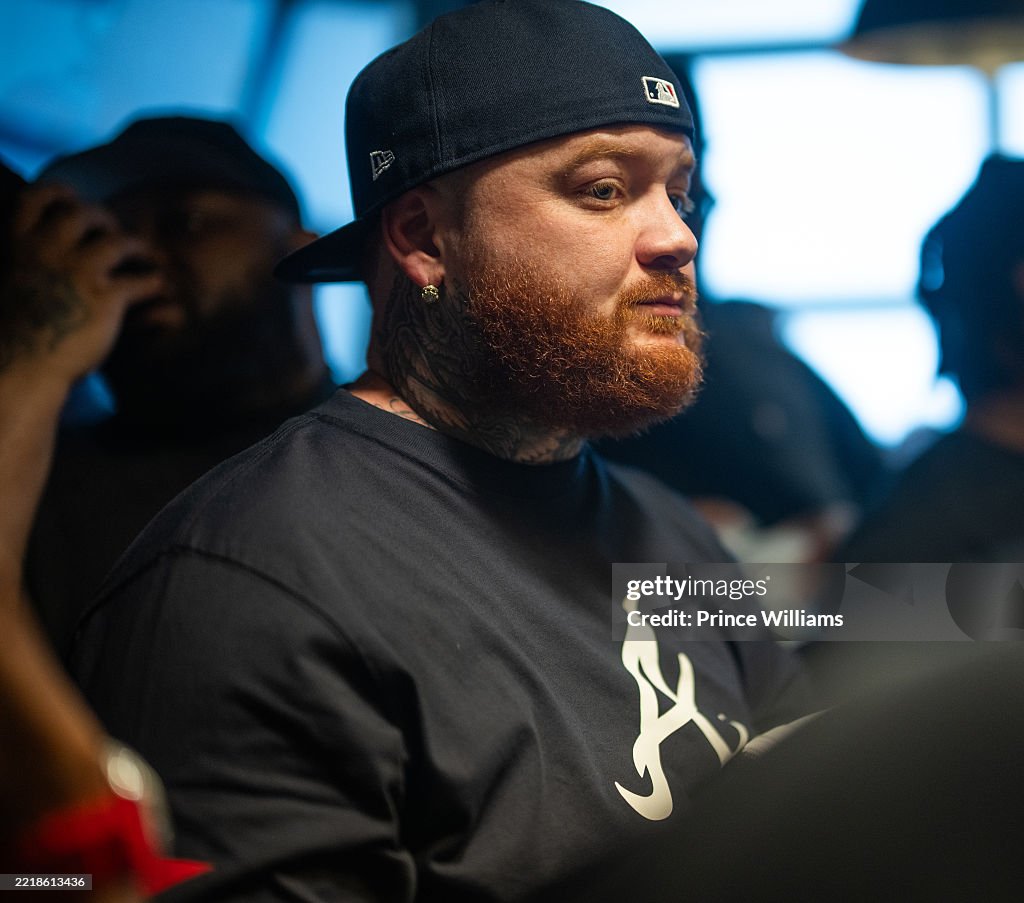 Kushington Rapper Rapper Belly Gang Kushington attends Ferrari Simmons & Belly Gang ...