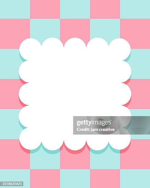 bright summer frame background template - flat design - 1990 stock illustrations