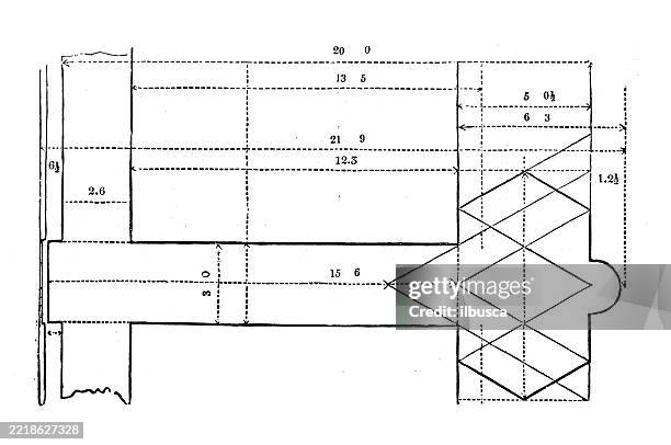 theory of architecture: principles of proportion, king's college chapel - kings college chapel cambridge stock illustrations
