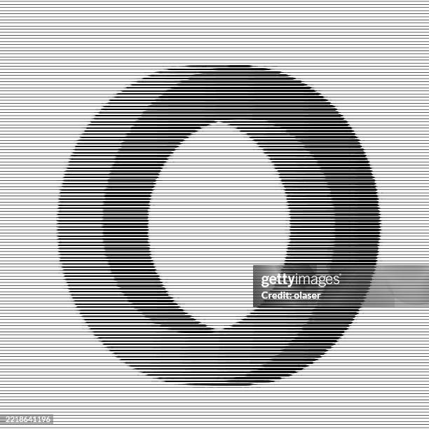 impossible circle 3d optical illusion - intertwined circles stock illustrations