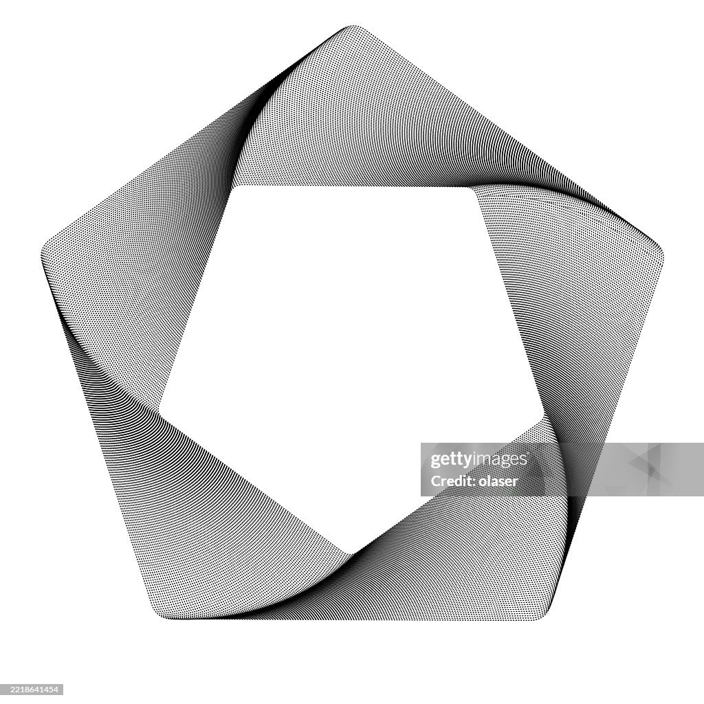 Pentagonal Shape Repeating Pattern Geometric Pattern Forming A Pentagonal Shape On A White Background High ...