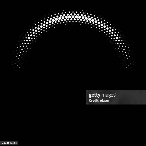 arc of a unique dotted design creating a half-circle effect. - arch stock illustrations