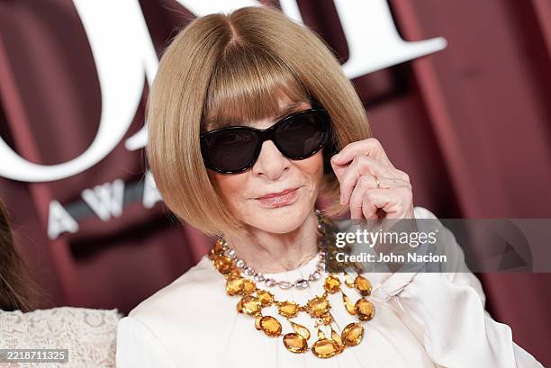 Anna Wintour at The 78th Annual Tony Awards held at Radio City Music Hall on June 08, 2025 in New York, New York.