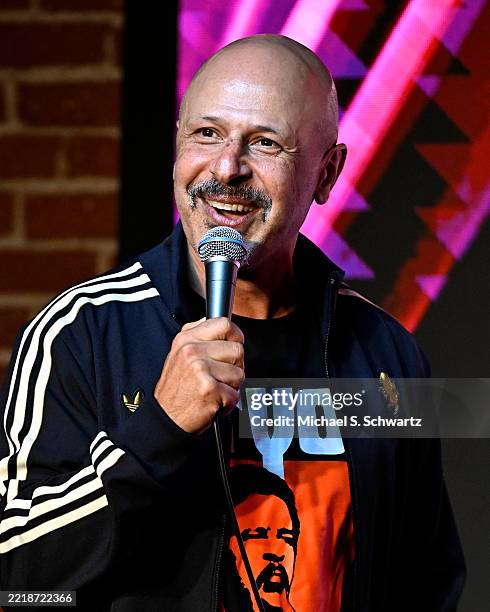Comedian Maz Jobrani performs at The Ice House Comedy Club on June 04, 2025 in Pasadena, California.