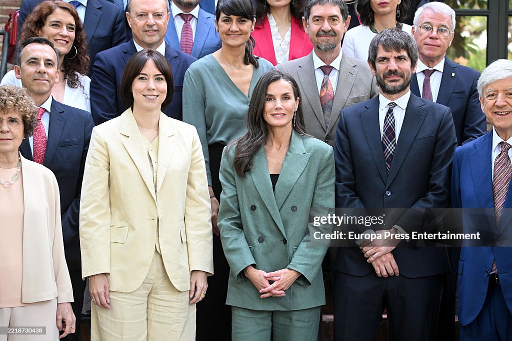 Preina Letizia Presides Over The Meeting Of The Board Of Trustees Of The Residencia De Estudiantes