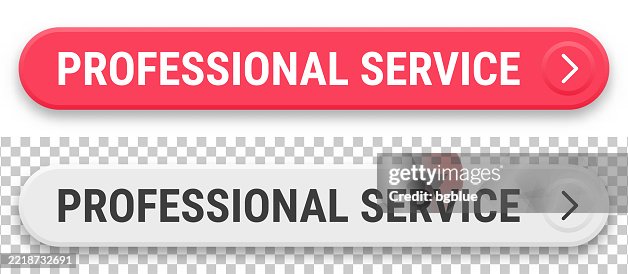 Professional Service 3d Click Web Buttons On Blank Background High-Res ...