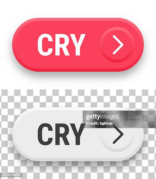 Play Cry Button Cry 3d Click Web Buttons On Blank Background High-Res Vector Graphic ...