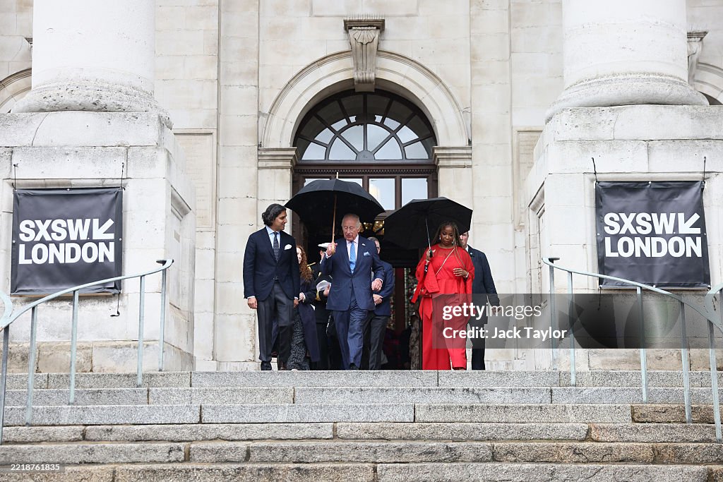 His Majesty The King visits SXSW London Festival of Technology and Creativity - SXSW London 2025 - Conference - Day Four