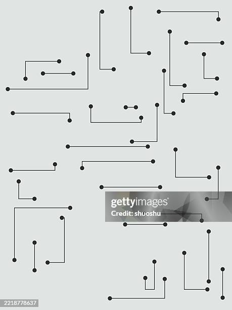 data technology and thinking concept line pattern - connected dots and analytics stock illustrations
