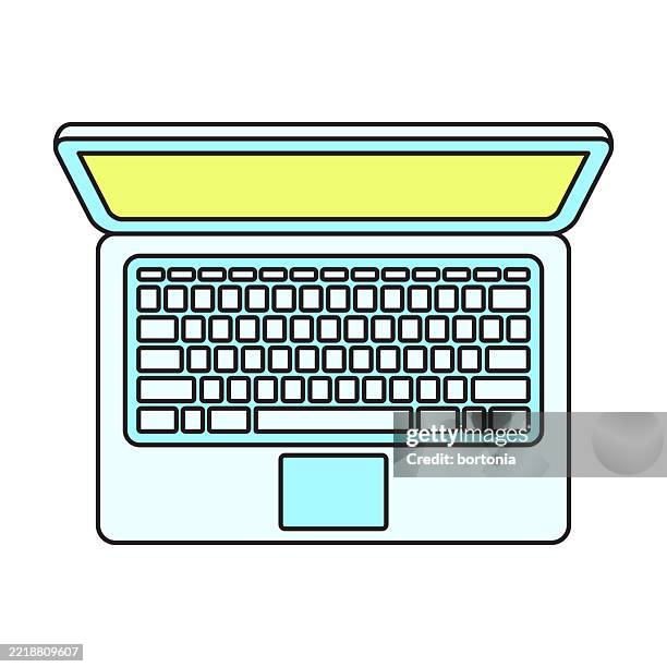 laptop icon - interior designer office stock illustrations