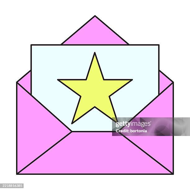 award envelope icon - nomination stock illustrations