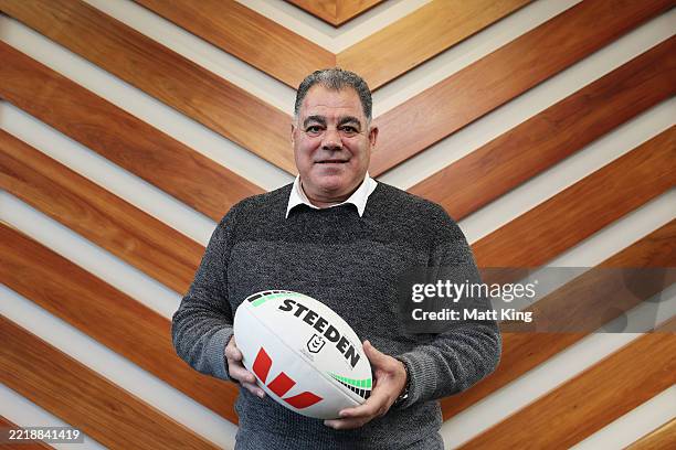 Newly announced Perth Bears head coach Mal Meninga poses during a NRL media opportunity at Rugby League Central on June 06, 2025 in Sydney, Australia.