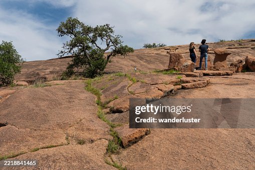 Hiking at Enchanted Rock, TX Hiking at Enchanted Rock, TX