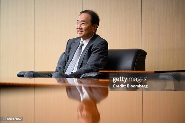 Kenji Shimizu, incoming president of Fuji Media Holdings Inc., during an interview in Tokyo, Japan, on Monday, June 9, 2025. Shimizu said "all...