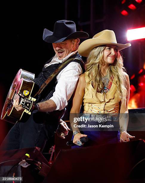 Kix Brooks and Lainey Wilson perform on the main stage during CMA Fest 2025 at Nissan Stadium on June 05, 2025 in Nashville, Tennessee.