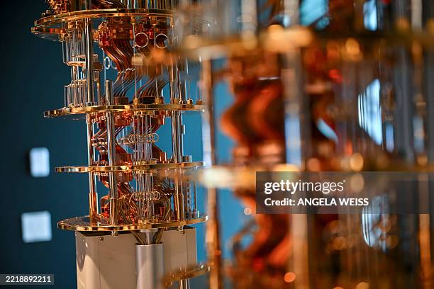 Parts of the IBM Quantum System Two are displayed at IBM Thomas J. Watson Research Center on June 6, 2025 in Yorktown Heights, New York.