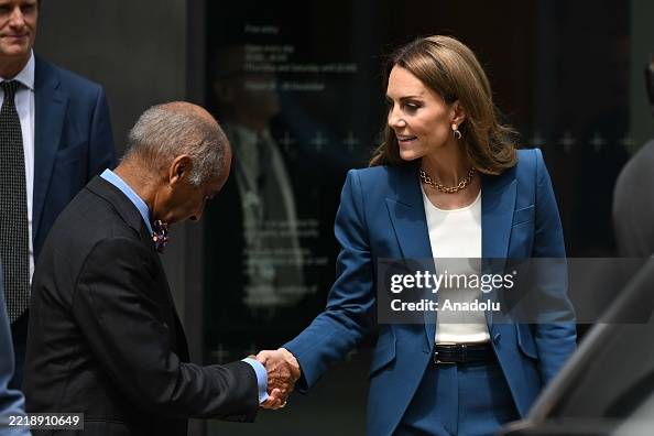 Princess Kate of Wales visits V&A East Storehouse in London Princess Kate of Wales visits V&A East Storehouse in London