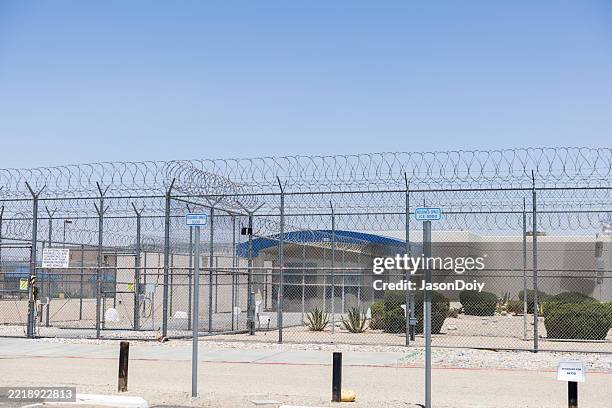 adelanto ice processing center - detention centre stock pictures, royalty-free photos & images