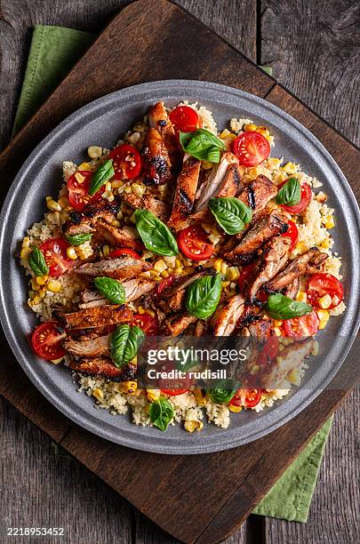 chicken couscous - cous cous stock pictures, royalty-free photos & images