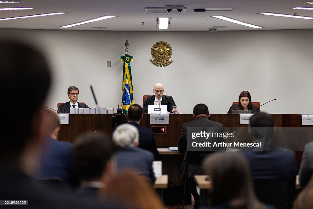 Former President Of Brazil Jair Bolsonaro Is Interrogated In Trial For Coup Accusations