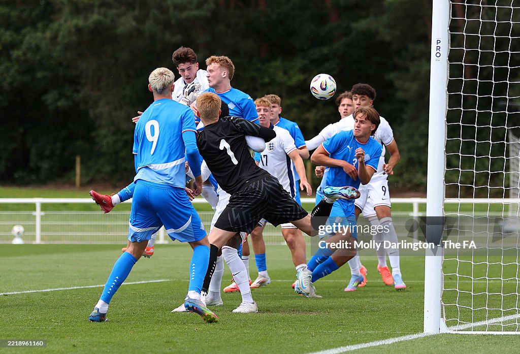 England v Iceland - U19 Men's International
