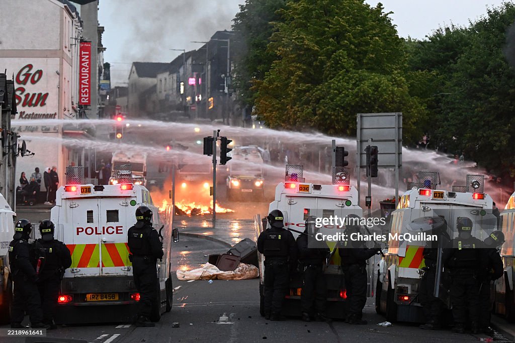 Police Respond To Second Night Of Unrest In Ballymena